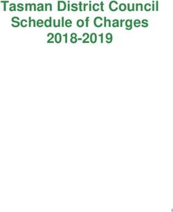 Tasman District Council Schedule of Charges 2018-2019