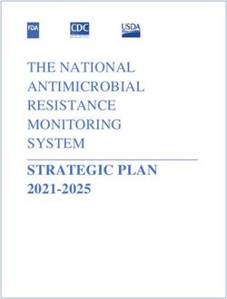 STRATEGIC PLAN 2021-2025 - THE NATIONAL ANTIMICROBIAL RESISTANCE MONITORING SYSTEM - FDA