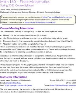 Math 160 - Finite Mathematics - Faculty & Staff Webpages