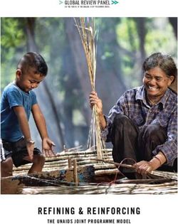 REFINING & REINFORCING - THE UNAIDS JOINT PROGRAMME MODEL