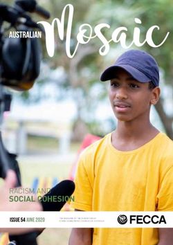 SOCIAL COHESION RACISM AND - ISSUE 54 JUNE 2020 - fecca