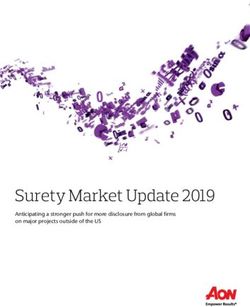 Surety Market Update 2019 - Anticipating a stronger push for more disclosure from global firms on major projects outside of the US - Aon