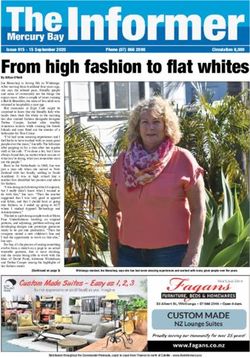 From high fashion to flat whites - Issue 915 - 15 September 2020 - Mercury Bay Informer