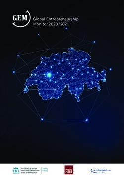 Report on Switzerland - Global Global Entrepreneurship Monitor 2020 / 2021