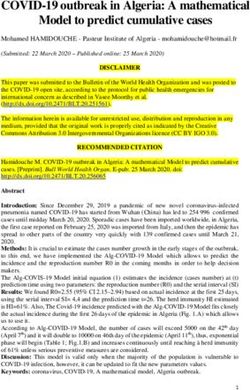 COVID-19 outbreak in Algeria: A mathematical Model to predict cumulative cases