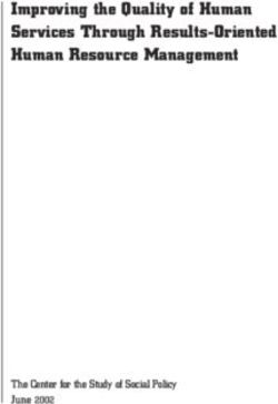 Improving the Quality of Human Services Through Results-Oriented Human Resource Management - The Center for the Study of Social Policy June 2002