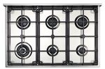 90CM PRO LINE FREESTANDING COOKER SINGLE OVEN & 6 BURNER GAS COOKTOP L096NMP/WHC