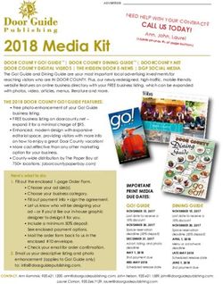 2018 Media Kit - Door Guide Publishing