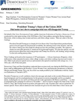 President Trump's State of the Union 2020 - Democracy Corps