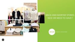 BRICK AND MORTAR STORES: NICE OR NEED TO HAVE? - Research, Uncomplicated - 20|20 Research