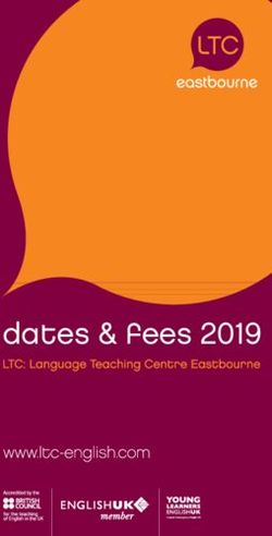 Dates & fees 2019 - LTC English