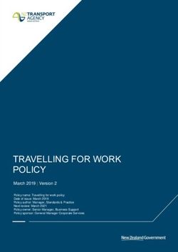 TRAVELLING FOR WORK POLICY - March 2019 | Version 2 - NZ Transport Agency