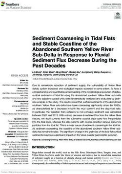Sediment Coarsening in Tidal Flats and Stable Coastline of the Abandoned Southern Yellow River Sub-Delta in Response to Fluvial Sediment Flux ...