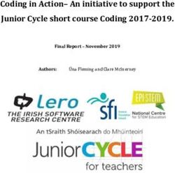 Coding in Action- An initiative to support the Junior Cycle short course Coding 2017-2019.