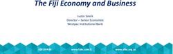 The Fiji Economy and Business - Justin Smirk Director - Senior Economist Westpac Institutional Bank - Fiji Australia ...