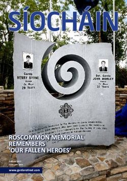 Síocháin - ROSCOMMON MEMORIAL REMEMBERS 'OUR FALLEN HEROES' - The official Magazine of the Garda Síochána Retired Members' Association - Garda Retired
