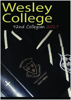 Wesley College 92nd Collegian 2017 - Wesley College Old Students Association