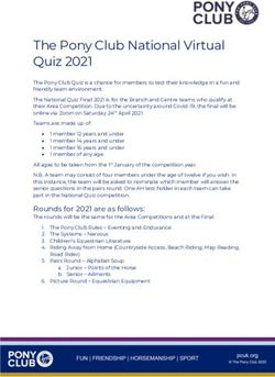The Pony Club National Virtual Quiz 2021