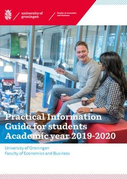 Practical Information Guide for students Academic year 2019-2020 - University of Groningen Faculty of Economics and Business