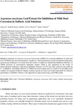 Argemone mexicana Leaf Extract for Inhibition of Mild Steel Corrosion in Sulfuric Acid Solutions