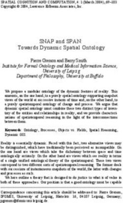 SNAP and SPAN: Towards Dynamic Spatial Ontology