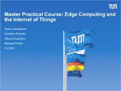 Master Practical Course: Edge Computing and the Internet of Things - Teemu K&auml;rkk&auml;inen Christian Prehofer Vittorio Cozzolino Raphael Hetzel ...