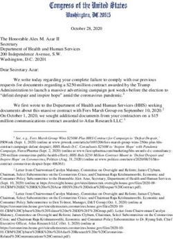 The Honorable Alex M. Azar II Secretary Department of Health and Human Services 200 Independence Avenue, S.W. Washington, D.C. 20201 Dear ...