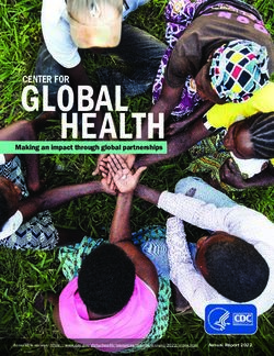 GLOBAL HEALTH Making an impact through global partnerships