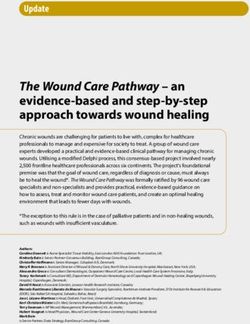 The Wound Care Pathway - an evidence-based and step-by-step approach towards wound healing