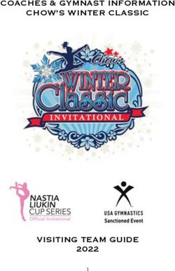 COACHES & GYMNAST INFORMATION CHOW'S WINTER CLASSIC - VISITING TEAM GUIDE 2022 - Ngin