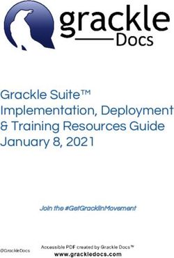 GRACKLE SUITE IMPLEMENTATION, DEPLOYMENT & TRAINING RESOURCES GUIDE JANUARY 8, 2021 - JOIN THE #GETGRACKLINMOVEMENT