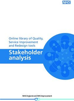 Stakeholder analysis Online library of Quality, Service Improvement and Redesign tools - NHS England