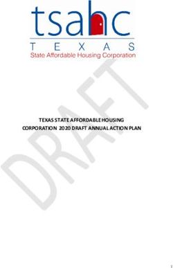 TEXAS STATE AFFORDABLE HOUSING CORPORATION 2020 DRAFT ANNUAL ACTION PLAN