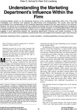 Understanding the Marketing Department's Influence Within the Firm