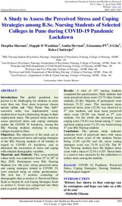 A Study to Assess the Perceived Stress and Coping Strategies among B.Sc. Nursing Students of Selected Colleges in Pune during COVID-19 Pandemic ...