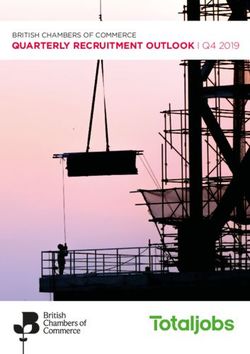 QUARTERLY RECRUITMENT OUTLOOK I Q4 2019 - BRITISH CHAMBERS OF COMMERCE