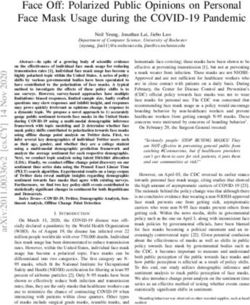 Face Off: Polarized Public Opinions on Personal Face Mask Usage during the COVID-19 Pandemic - arXiv.org