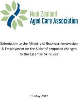 Submission to the Ministry of Business, Innovation & Employment on the Suite of proposed changes to the Essential Skills visa 19 May 2017 - NZACA