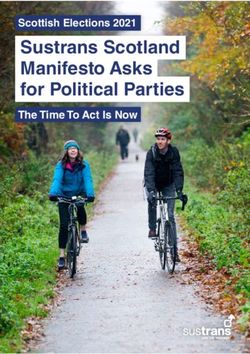 Sustrans Scotland Manifesto Asks for Political Parties - Scottish Elections 2021