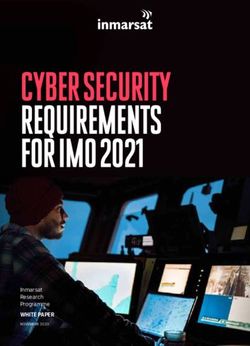 CYBER SECURITY REQUIREMENTS FOR IMO 2021 - WHITE PAPER Inmarsat Research Programme