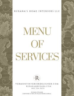 MENU OF SERVICES - RUXANA'S HOME INTERIORS LLC - Vermont Interior Designer