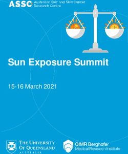 Sun Exposure Summit 15-16 March 2021