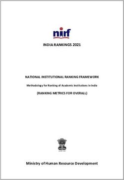 INDIA RANKINGS 2021 - Ministry of Human Resource Development - NATIONAL INSTITUTIONAL RANKING FRAMEWORK (RANKING METRICS FOR OVERALL) - INDIA ...