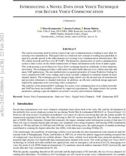 INTRODUCING A NOVEL DATA OVER VOICE TECHNIQUE FOR SECURE VOICE COMMUNICATION