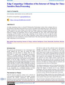 Edge Computing: Utilization of the Internet of Things for Time-Sensitive Data Processing