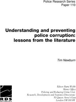Understanding and preventing police corruption: lessons from the literature