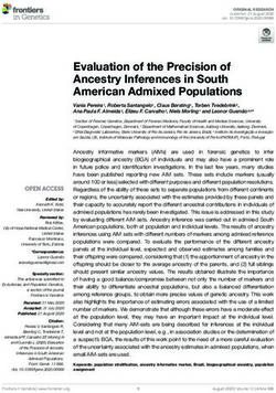 Evaluation of the Precision of Ancestry Inferences in South American Admixed Populations - Frontiers