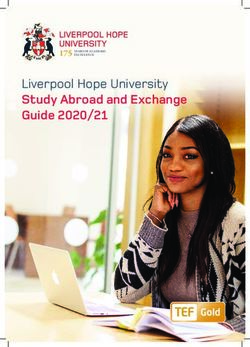 Liverpool Hope University - Study Abroad and Exchange Guide 2020/21 175