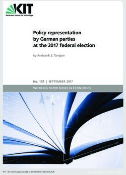 Policy representation by German parties at the 2017 federal election - No. 107 | SEPTEMBER 2017 - KIT