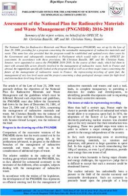 Assessment of the National Plan for Radioactive Materials and Waste Management (PNGMDR) 2016-2018 - S&eacute;nat
